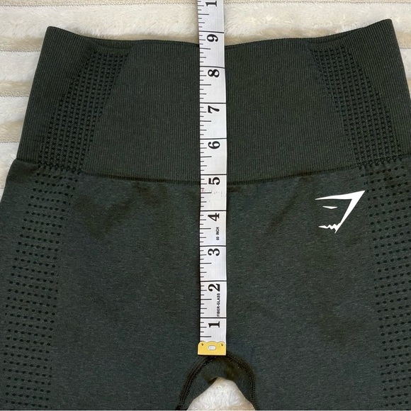 GYMSHARK Seamless Leggings High Waisted Butt Lifting Green Size XS - Picture 8 of 11